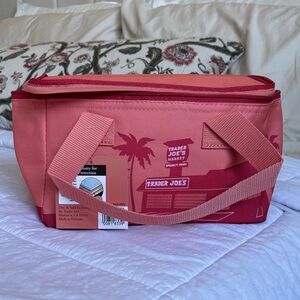 Trader Joe's Pink Insulated Tote Bag